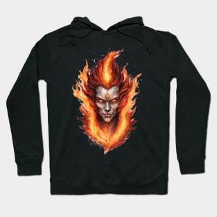 Face in the flames Hoodie